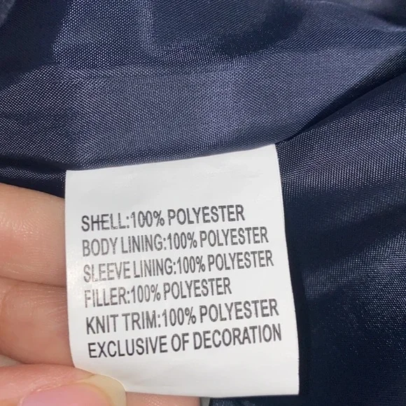 Yankee White & Blue Bomber Jacket MLB by JH Design Size S (5-6) Kids - Picture 7 of 15